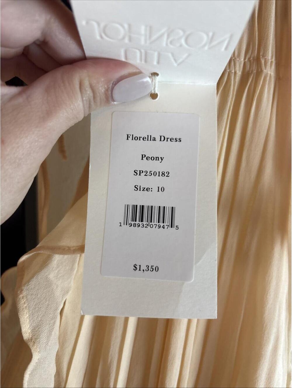 Ulla Johnson Florella Silk Gown in Peony, $1,350 NWT, US 10 #2433 - Picture 6 of 7